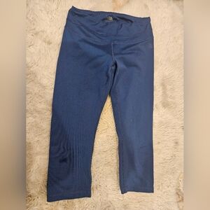 Navy Blue Cropped Leggings